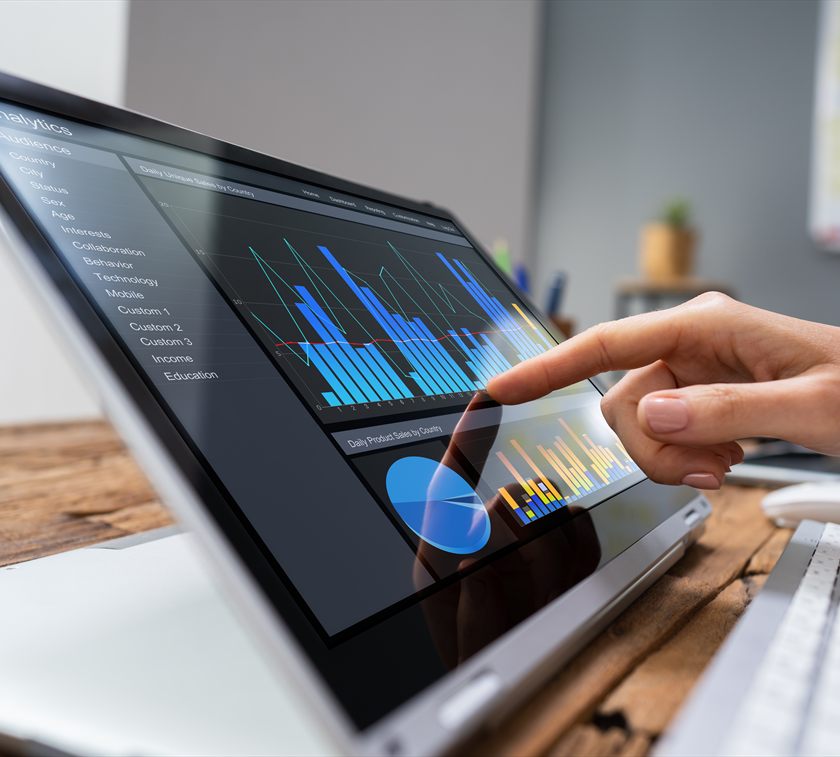 Audience analytics dashboard by country
